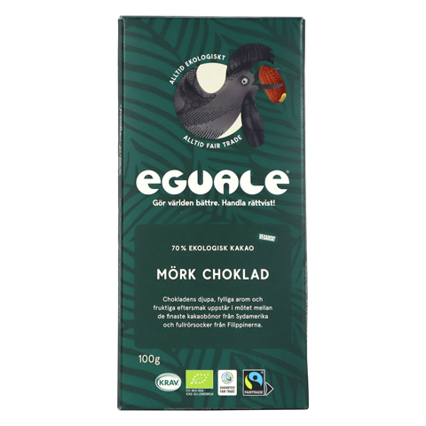 Eguale Mörk Choklad 70% kakao, 100g