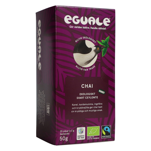 Eguale Chai, svart te, 25 påsar