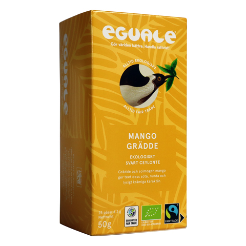 Eguale Mango Grädde, svart te, 25 påsar